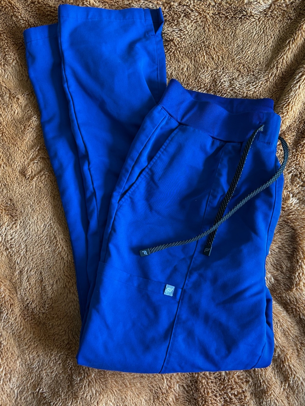 Fabletics Electric Blue High waisted Drawstring Scrub Pants